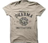 EDrecUTDEA Dharma Initiative Lost 1977 TV Shows Printed Cotton t-Shirt M
