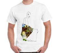 EDrecUTDEA Ladies of Canyon Joni Mitchell Jolk Cool Vinta T Shirt 90 White L