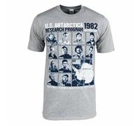 EDrecUTDEA The Thing Outpost #31 Mens T Shirt John Carpenter Heather Grey Horror Movie L