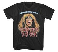 EDrecUTDEA Twisted Sister We're Not Gonna Take It Men's T Shirt DEE Snider Stay Hungry Black S