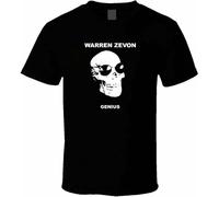 EDrecUTDEA Warren Zevon Skull log0 Shirt Black White Tshirt Funny Vinta Gift for Men Black Black 3XL