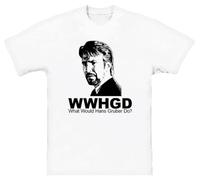 EDrecUTDEA What Would Hans Gruber Do Die Hard T Shirt White XL