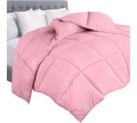 Edred?n acolchado Utopia Bedding con solapas en las esquinas, con costuras en caja, color rosa