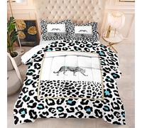Edredon Cama 135 Negro Azul Animales Relleno Nordico 4 Estaciones Duvet Suave Microfibra Edredón Nórdico Transpirable Edredon Cama Lavable Edredones Nordicos 172x218 cm