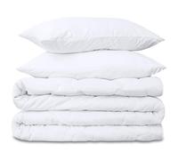 Edredon Cama 150 relleno nórdico invierno 200x220 cm - Edredones nórdico para camas Edredón acolchado suave y transpirable Blanco colcha de microfibra Juego: 200 x 220 con 2x almohada 80x80 cm