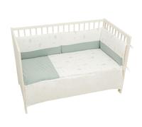 Edredón con protector cuna 60x120 Blue Sky (blanco/verde) de Bimbidreams Bimbi Dreams
