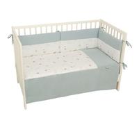 Edredón con protector cuna 60x120 Orbit (blanco/azul) de Bimbidreams Bimbi Dreams