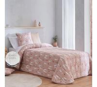 Edredón con reverso de SHERPA para cama juveniles e infantiles, relleno de 150 gr y tejido borreguito suave de 220gr para la época de frío. Medida cama 90. Modelo estampado BUNNY. Incluye solo edredón