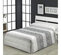 Edredón Conforter Greta Gris Lanovenanube Cama 200 Diseño Estampado