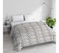 Edredón de Invierno Acolchado para Cama de Matrimonio, 250 x 245 cm, Reversible, diseño Hipy, Fabricado en Italia, edredón Reversible de Suave Microfibra 200 g/m², edredón Lavable en Lavadora