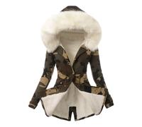 Edredón de invierno de algodón con capucha cálido con forro polar, tamaño grande, con cremallera, Color blanco., XXL