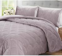 Edredón de Terciopelo con Interior Sherpa Borreguillo y Relleno de Fibra de REIG MARTÍ Lahar (C02, Cama 150cm)