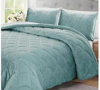 Edredón de Terciopelo con Interior Sherpa Borreguillo y Relleno de Fibra de REIG MARTÍ Lahar (C04, Cama 135cm)