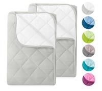 Edredón de verano de microfibra, 2 piezas, con diseño reversible, 135 x 200 cm OekoTex, color blanco y blanco lana, lavable a 95°, edredón de verano ligero, se puede usar sin fund