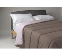 Edredón nórdico Denver® de Microfibra extrasuave, 300 g/m², Relleno de Fibra siliconada, Disponible en 6 Combinaciones de Colores (Taupe-Cuerda, Cama 135 cm)