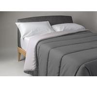 Edredón nórdico Denver® de Microfibra extrasuave, 300 g/m², Relleno de Fibra siliconada, Disponible en 6 Combinaciones de Colores (Gris-Perla, Cama 90 cm)