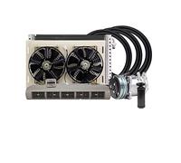 EDSARS Compresor de Aire Acondicionado Universal for automóvil, 12V, 24V, Compatible con Coche, Van, Street Rod, Aire Acondicionado clásico Caliente (Color : 12V Single Cool)