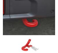 EDSARS Gancho de Remolque para Jeep Wrangler JL 2018-2023, Parachoques Trasero de Coche, Accesorios de Gancho de tracción para Exteriores Todoterreno,Red Style