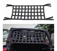 EDSARS Parasol de Red de Almacenamiento para Techo de Coche para Jeep Wrangler YJ TJ JK JKU JL JLU 1987-2023 Red de Carga de Malla multifunción,Black-TJ