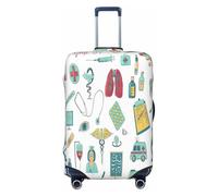 EdsfFehs Abstraction Biology chemistry4 - Funda para equipaje, lavable, resistente a los arañazos, Black, XL