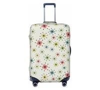 EdsfFehs Atomic Stars - Funda para maleta con estampado retro de estrellas, lavable y ligera para una fácil identificación, Black, L