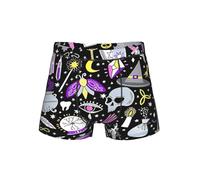 EdsfFehs Calzoncillos tipo bóxer para hombre, diseño de brujería mágica, suave, transpirable, cómoda cintura elástica, Negro, 4XL