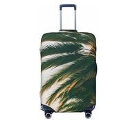 EdsfFehs Funda de equipaje con estampado de palmeras de Los Ángeles, protector de maleta de moda, lavable, resistente a los arañazos, Black, L