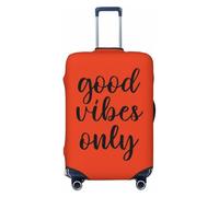 EdsfFehs Funda para maleta con estampado alfabético de ortografía, lavable, ligera, a la moda para una fácil identificación, Black, L