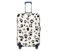 EdsfFehs Funda para maleta con estampado de huesos, patas y huesos, lavable, ligera, para una fácil identificación, Black, L