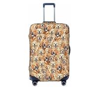 EdsfFehs Funda para maleta con estampado de perros Labrador Retriever, lavable, ligera, a la moda para una fácil identificación, Black, S