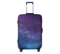 EdsfFehs Funda para maleta con estampado interestelar de galaxia y universo, lavable, ligera, para una fácil identificación, Black, XL