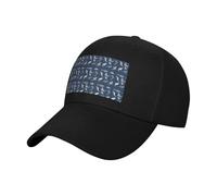 EdsfFehs Gorra de béisbol con estampado de tiburón de dibujos animados, unisex, de algodón, ajustable, para uso casual diario al aire libre, Negro, Talla única