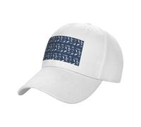 EdsfFehs Gorra de béisbol con estampado de tiburón de dibujos animados, unisex, de algodón, ajustable, para uso casual diario al aire libre, blanco, Talla única
