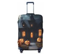 EdsfFehs Happy-Halloween-Day-Trick-or-Treat - Funda para equipaje, lavable, resistente a los arañazos, Black, M