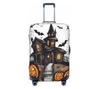 EdsfFehs Happy-Halloween-Vector Print - Funda protectora de maleta de moda, lavable, resistente a los arañazos, Black, XL