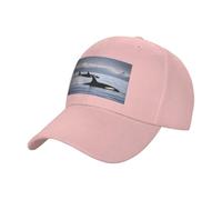 EdsfFehs Killer Whales Swim Along - Gorra de béisbol unisex de algodón ajustable para uso diario casual al aire libre, rosa, Talla única