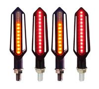 EDSXWUN Moto lndicadora Intermitentes Universales Motocicletas Luz Intermitente Motocicletas Relé Incorporado Indicador De Señal De Giro Luces De Freno DRL Accesorios Luces Intermitentes