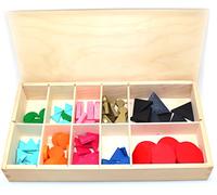 Edu Fun 91217 Montessori Basic Grammar Symbols 10 Wortartenssymole Set educativo educativo juguete de gramática juguete de madera para promover el lenguaje para guardería, preescolar y escuela