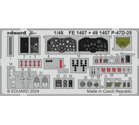 EDUARD 491407 PHOTODECOUPE AVIÓN MEJORA P-47D-25 MINI ART 1/48