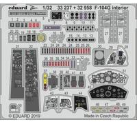 Eduard Accessories 33237-1 :3 2 F-104G Interior para Italeri - Nuevo