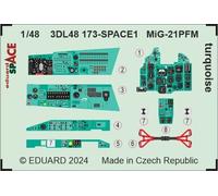 Eduard Accessories 3DL48173 - 1:48 MiG-21PFM Turquoise Space 1/48 Eduard - Nuevo