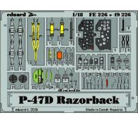 Eduard Accessories 49226 - 1:48 P-47D Razorback para Tamiya Kit Construcción -