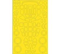Eduard ExpressMask Máscara B-25C/D Mitchell 1:72 Kit Bausatz Airfix