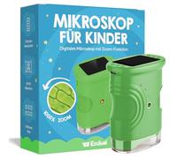 Edubini Microscopio digital para niños [1000 aumentos] - Microscopio de bolsillo portátil para jardín, bosque y experimentos - Microscopio infantil con pantalla digital HD [incluye función de foto]