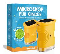 Edubini Microscopio digital para niños [1000 aumentos] - Microscopio de bolsillo portátil para jardín, bosque y experimentos - Microscopio infantil con pantalla digital HD [incluye función de foto]