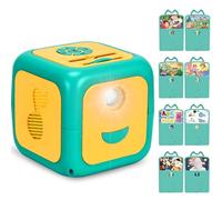 eduboy Proyector de cuentos para niños pequeños, proyector de cuentos de máquina de sueños con música de historias educativas, luz nocturna de apagado automático, juguete de aprendizaje a la hora de