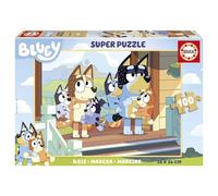 Educa - 100 Bluey Madera | Puzzle Infantil de Madera con 100 Piezas. Medida aproximada una Vez montado 36 x 26 cm. Recomendado a Partir de 6 años (19967)