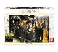 Educa - 1000 Harry Potter Neon Puzzle 1 | Puzzle de 1000 Piezas, Incluye Cola Fix Puzzle para Poder pegarlo una Vez finalizado | A Partir de 14 años (19488)