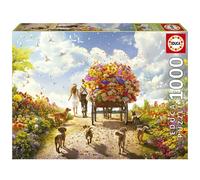 Educa - 1000 Piece Flower Cart Jigsaw Puzzle Nature and Flowers Puzzle Size