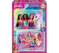 Educa Puzzles Barbie 2x48 piezas, cartón, 28 x 20 cm – A partir de 3 años (19299)